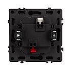 Механизм выключателя одноклавишный непроходной LED SWT-NOBE-MK01-SFPL-L-BK (230V, 10A) (Arlight, Черный оникс) Lednikoff