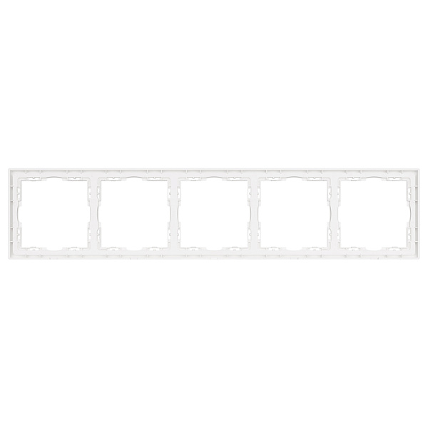 Рамка пластиковая FRM-NOBE-SFPL-5-WH (Arlight, Белый кварц) Lednikoff