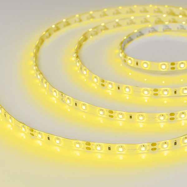 Светодиодная лента герметичная RTW-SE-A60-8mm 12V Yellow (4.8 W/m, IP65, 2835, 5m) (Arlight, -) Lednikoff