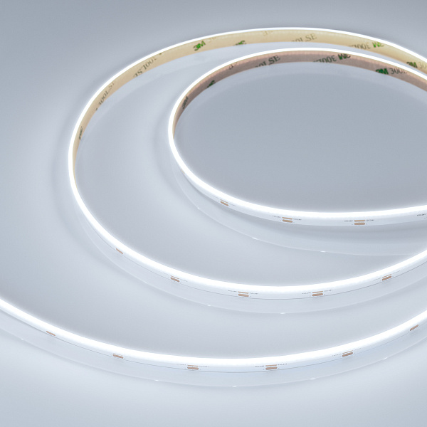 Светодиодная лента COB-S-X480-8mm 24V White6000 (6 W/m, IP20, 5m) (Arlight, боковое свечение) Lednikoff