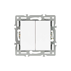 Механизм выключателя двухклавишный проходной SWT-MKP2-PL-WH (250V, 16A) (Arlight, -) Lednikoff