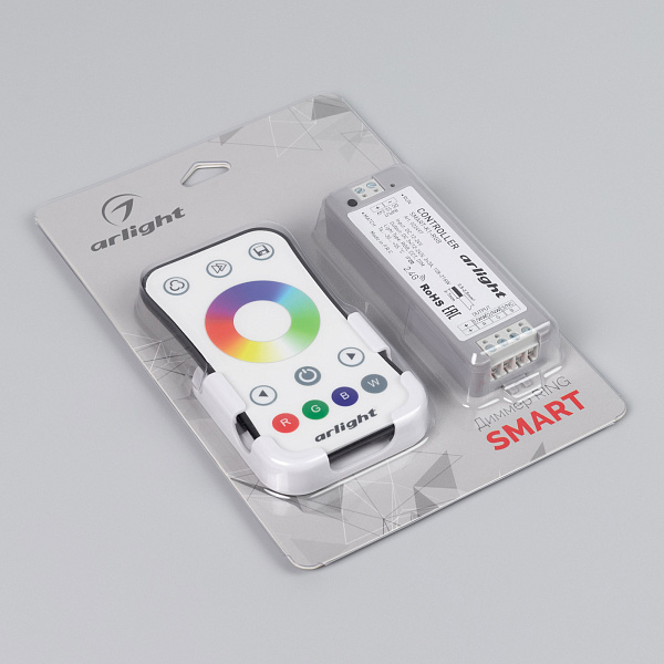 Контроллер SMART-RGB-SET-RING (12-24V, 3x3A, ПДУ 2.4G) (Arlight, IP20 Пластик, 5 лет) Lednikoff