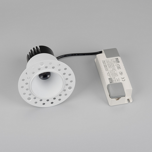 Светильник MS-INVISIO-TRIMLESS-R55-15W Day4000 (WH-WH, 36 deg, 230V) (Arlight, IP54 Металл, 5 лет) Lednikoff