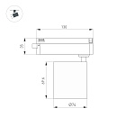 Светильник LGD-DYKE-2TR-R75-16W Warm3000 (BK, 20 deg, 230V) (Arlight, IP20 Металл, 5 лет)
