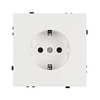 ARL NOBE Розетка зк со шторками софт-тач белый кварц SCT-MEU-SFPL-WH (250V, 16A) (Arlight, -) Lednikoff