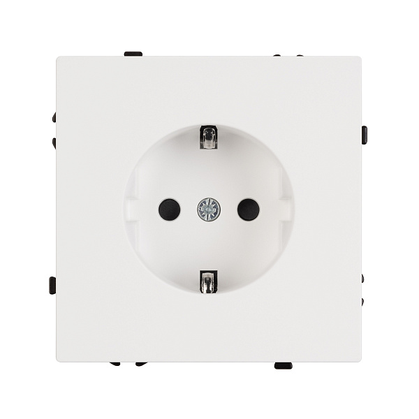 ARL NOBE Розетка зк со шторками софт-тач белый кварц SCT-MEU-SFPL-WH (250V, 16A) (Arlight, -) Lednikoff