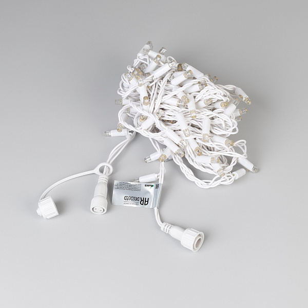 Светодиодная гирлянда ARD-STRING-CLASSIC-10000-WHITE-100LED-STD WARM (230V, 7W) (Ardecoled, IP65) Lednikoff