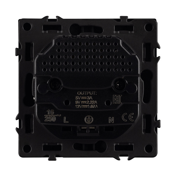 Механизм розетки с USB зарядкой SCT-NOBE-MUCC-SFPL-GR (230V, 16A) (Arlight, -) Lednikoff