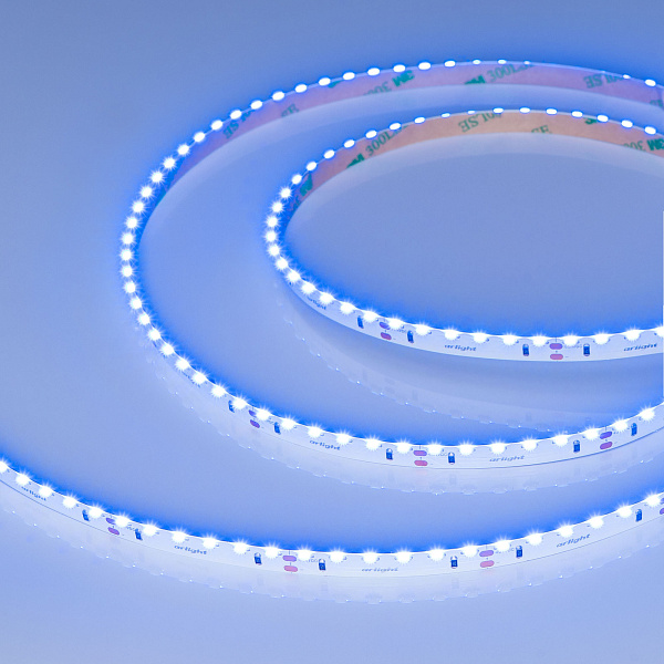 Светодиодная лента RS-S120-8mm 24V Blue (9.6 W/m, IP20, 3014, 5m) (Arlight, боковое свечение) Lednikoff