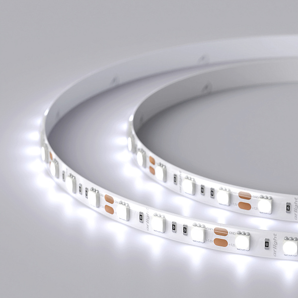 Светодиодная лента RTW 2-5000SE 12V Cool 2x (5060, 300 LED, LUX) (Arlight, 14.4 Вт/м, IP65) Lednikoff