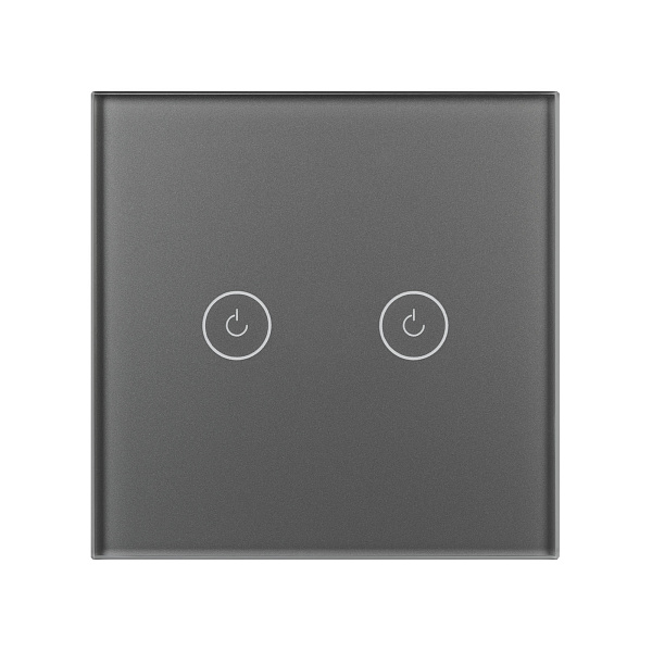 Выключатель сенсорный SWT-OMALI-S02-ZB-GR (250V, 10A, Zigbee) (Arlight, Стекло) Lednikoff