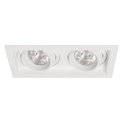 Светильник MS-VORTEX-BUILT-S210x117-2x20W Warm3000 (WH-WH, 20 deg, 230V) (Arlight, IP20 Металл, 5 лет)