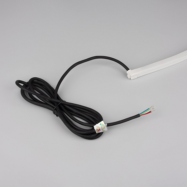 Светодиодная лента герметичная NOVA-SIDE-PU-B84-12x20mm 24V RGB-Warm (15 W/m, IP68, 5m, wire x2) (Arlight, Полиуретан)