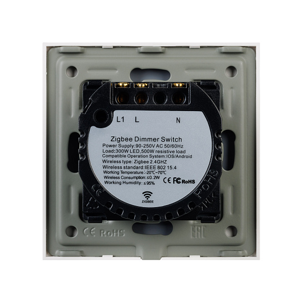 Светорегулятор сенсорный с Zigbee управлением SWT-OMALI-SD3-ZB-WH (250V, 500W) (Arlight, Стекло) Lednikoff