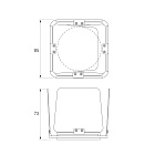 Шторки кашетирующие LGD-ARTIFACT-BARNDOOR-R65 (WH) (Arlight, Металл) Lednikoff