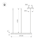 Светильник SP-DIAMOND-R1250-80W Warm3000 (BK, 45 deg, 230V, TRIAC) (Arlight, IP20 Металл, 5 лет) Lednikoff