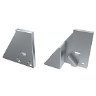 Заглушка для ALM-GLASS-10 с опорой правая с отверстием (Arlight, Металл) Lednikoff