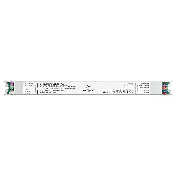 Блок питания ARJ-55-LONG-DALI-0-10V-PFC (56W, 700mA) (Arlight, IP20 Металл, 7 лет) Lednikoff