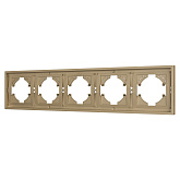 Рамка пластиковая FRM-TENDO-SFPL-5-GD (Arlight, Матовый песочный)