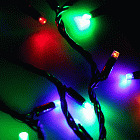 Светодиодная гирлянда ARD-STRING-CLASSIC-10000-BLACK-100LED-LIVE RGB (230V, 7W) (Ardecoled, IP65) Lednikoff