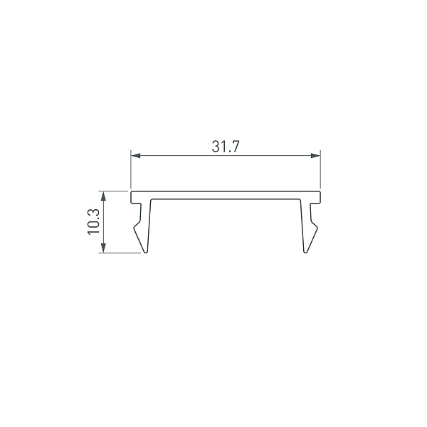 Экран LINE-S-W32-2000 OPAL (Arlight, Пластик) Lednikoff
