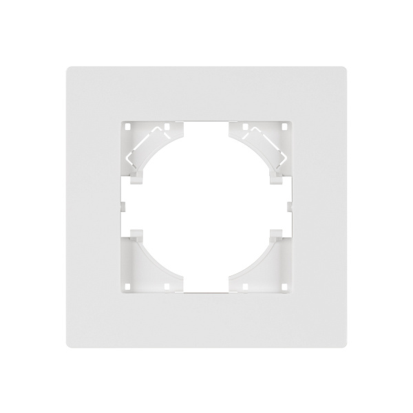 Рамка пластиковая FRM-PERIO-PL-1-WH (Arlight, -) Lednikoff