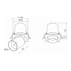 Светильник LGD-PULL-S100x100-10W White6000 (WH, 20 deg) (Arlight, IP20 Металл, 3 года) Lednikoff