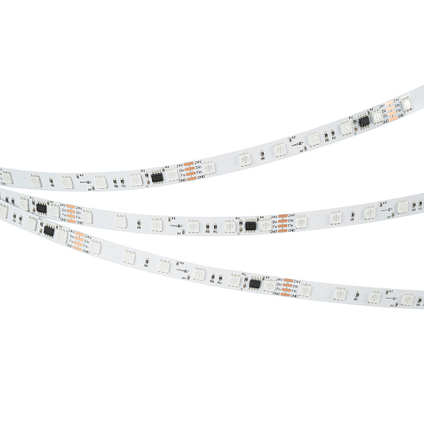 Светодиодная лента SPI-B60-10mm 24V RGB-PX6-BPT (12 W/m, IP20, 5060, 5m) (Arlight, бегущий огонь) Lednikoff