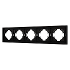 Рамка пластиковая FRM-TENDO-PL-5-BK (Arlight, Черный) Lednikoff