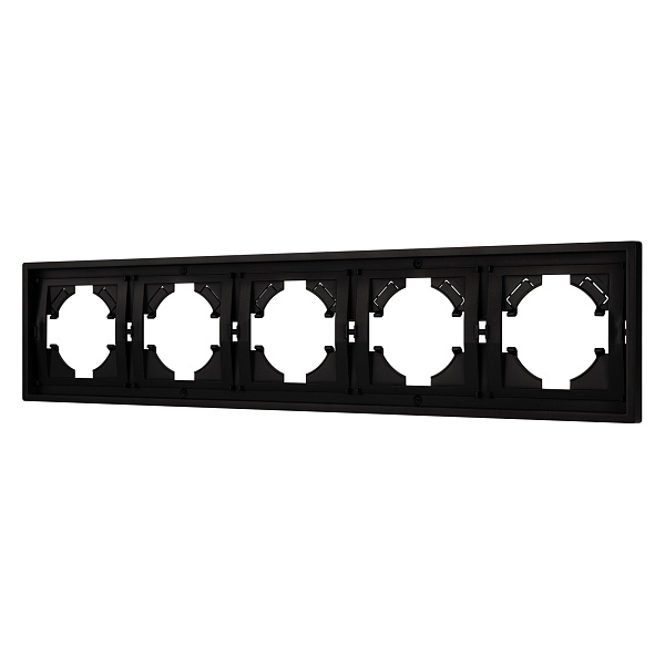 Рамка пластиковая FRM-TENDO-PL-5-BK (Arlight, Черный) Lednikoff