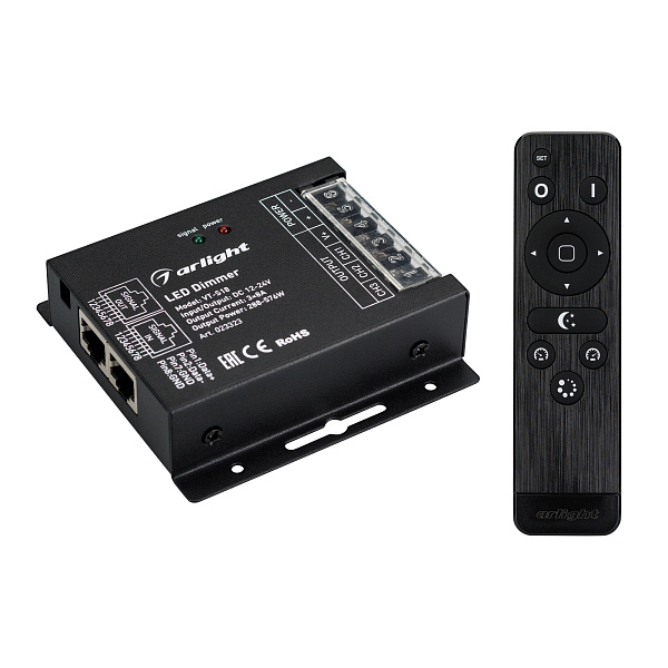 Диммер VT-S18-3x8A (12-24V, ПДУ Стик 12кн, RF) (Arlight, IP20 Металл, 3 года) Lednikoff