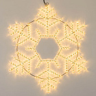 Фигура светодиодная ARD-SNOWFLAKE-M10-1000x900-504LED Warm (230V, 31W) (Ardecoled, IP65) Lednikoff
