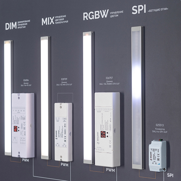 Стенд Системы Управления DALI 1760x600mm (DB 3мм, пленка, лого) (Arlight, -)