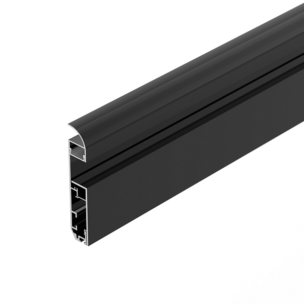Профиль PLINTUS-H80-2000 BLACK (Arlight, Алюминий) Lednikoff