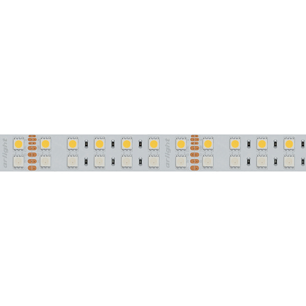 Светодиодная лента RT 2-5000 24V RGB-White 2x2 (5060, 720 LED, LUX) (Arlight, 32 Вт/м, IP20) Lednikoff