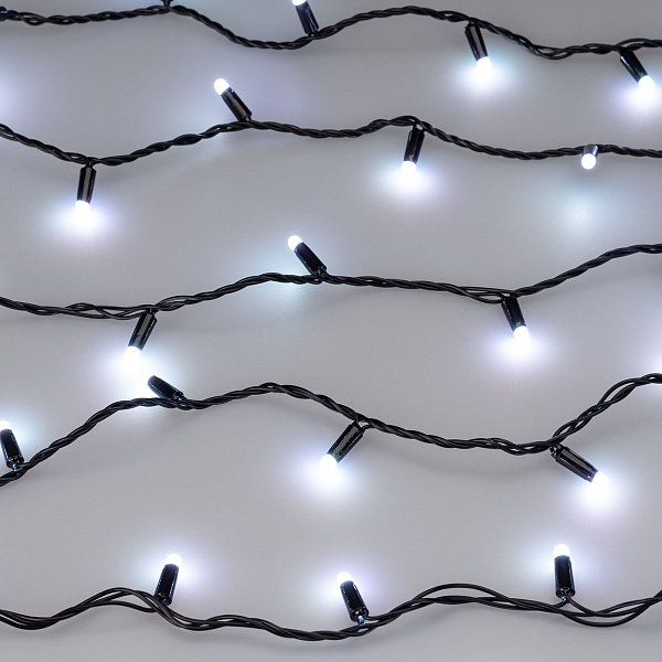 Светодиодная гирлянда ARD-STRING-CLASSIC-20000-BLACK-200LED-MILK-SYNC RGB (230V, 13W) (Ardecoled, IP65) Lednikoff