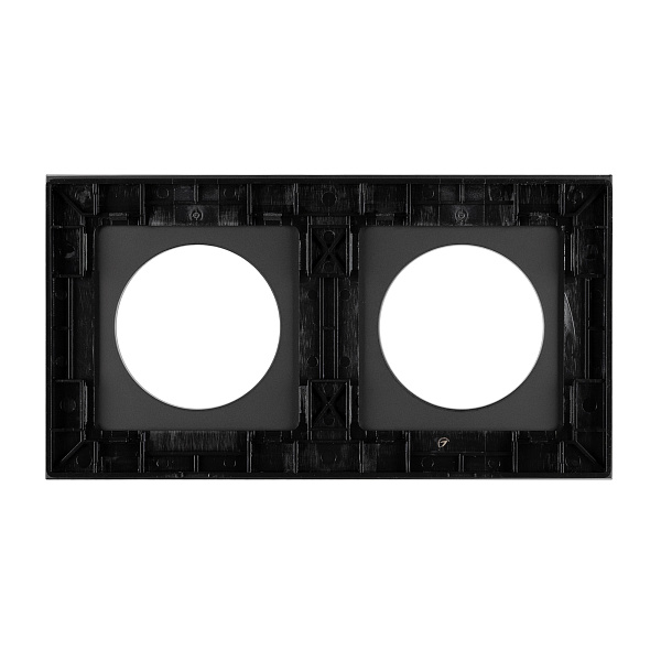 Рамка стеклянная FRM-GLARE-GC-2-BK (Arlight, -) Lednikoff