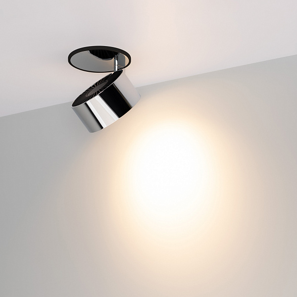 Светильник SP-PLURIO-BUILT-R77-9W Warm3000 (BK-CHR, 36 deg, 230V) (Arlight, IP20 Металл, 3 года) Lednikoff