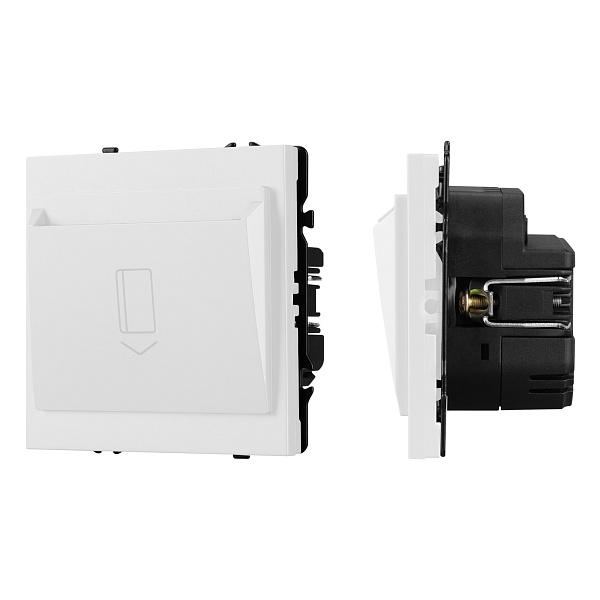 ARL NOBE Выключатель карточный магнитный софт-тач белый кварц SWT-CRD-SFPL-WH (250V, 25A) (Arlight, -) Lednikoff