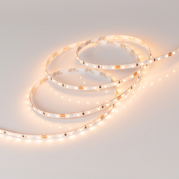 Светодиодная лента MICROLED-M120-4mm 24V Warm2700 (5.4 W/m, IP20, 2216, 5m) (Arlight, узкая) Lednikoff