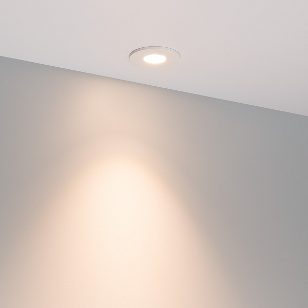 Светильник MS-GLORY-BUILT-R54-5W Warm3000 (WH, 38 deg, 230V) (Arlight, IP54 Металл, 5 лет) Lednikoff