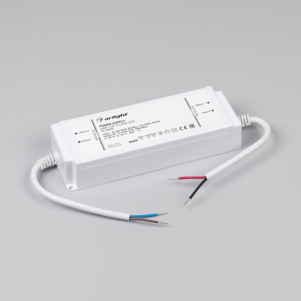 Блок питания ARPJ-SP-214700-PFC (150W, 114-214V, 0.7A) (Arlight, IP67 Пластик, 5 лет) Lednikoff