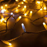 Светодиодная гирлянда ARD-STRING-CLASSIC-10000-WHITE-100LED-MILK-FLASH Warm (230V, 7W) (Ardecoled, IP65, 1 год)