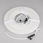Светодиодная лента герметичная MOONLIGHT-PRO-SIDE-X336-16x16mm 24V RGBW-Day (12 W/m, IP67, 10m, wire x2) (Arlight, Вывод боковой, 5 лет)