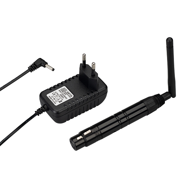 Усилитель SMART-DMX-Receiver Black (5V, XLR3 Male, 2.4G) (Arlight, IP20 Металл, 5 лет) Lednikoff