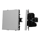 ARL NOBE Выключатель перекрёстный 1 кл софт-тач никель SWT-MKX1-SFPL-IS (250V, 10A) (Arlight, -)