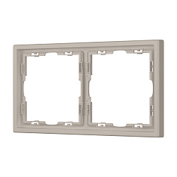 Рамка пластиковая FRM-NOBE-SFPL-2-CA (Arlight, Кашемир)