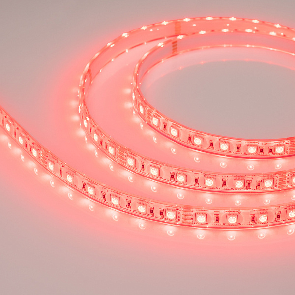 Светодиодная лента герметичная RTW-PU-B60-12.5mm 24V RGB (14.4 W/m, IP68, Wire 2m, 5m) (Arlight, -) Lednikoff