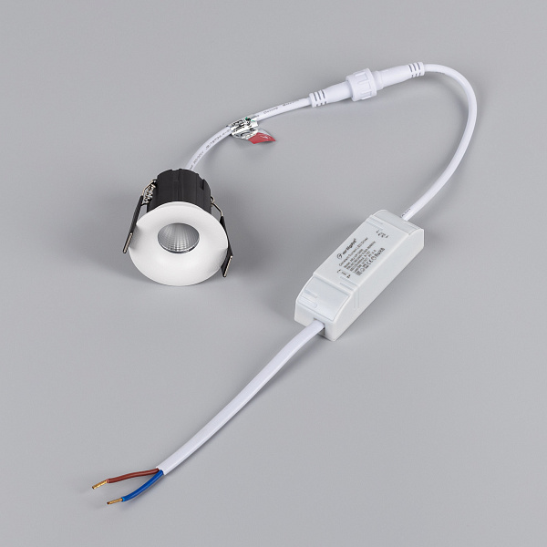 Светильник MS-FOGGY-BUILT-R45-5W Warm3000 (WH, 36 deg, 230V) (Arlight, IP54 Металл, 5 лет) Lednikoff