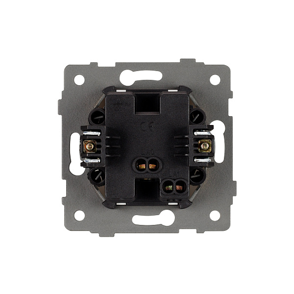 Механизм выключателя одноклавишный самовозвратный SWT-MKR1-PL-GD-V (250V, 10A) (Arlight, -) Lednikoff